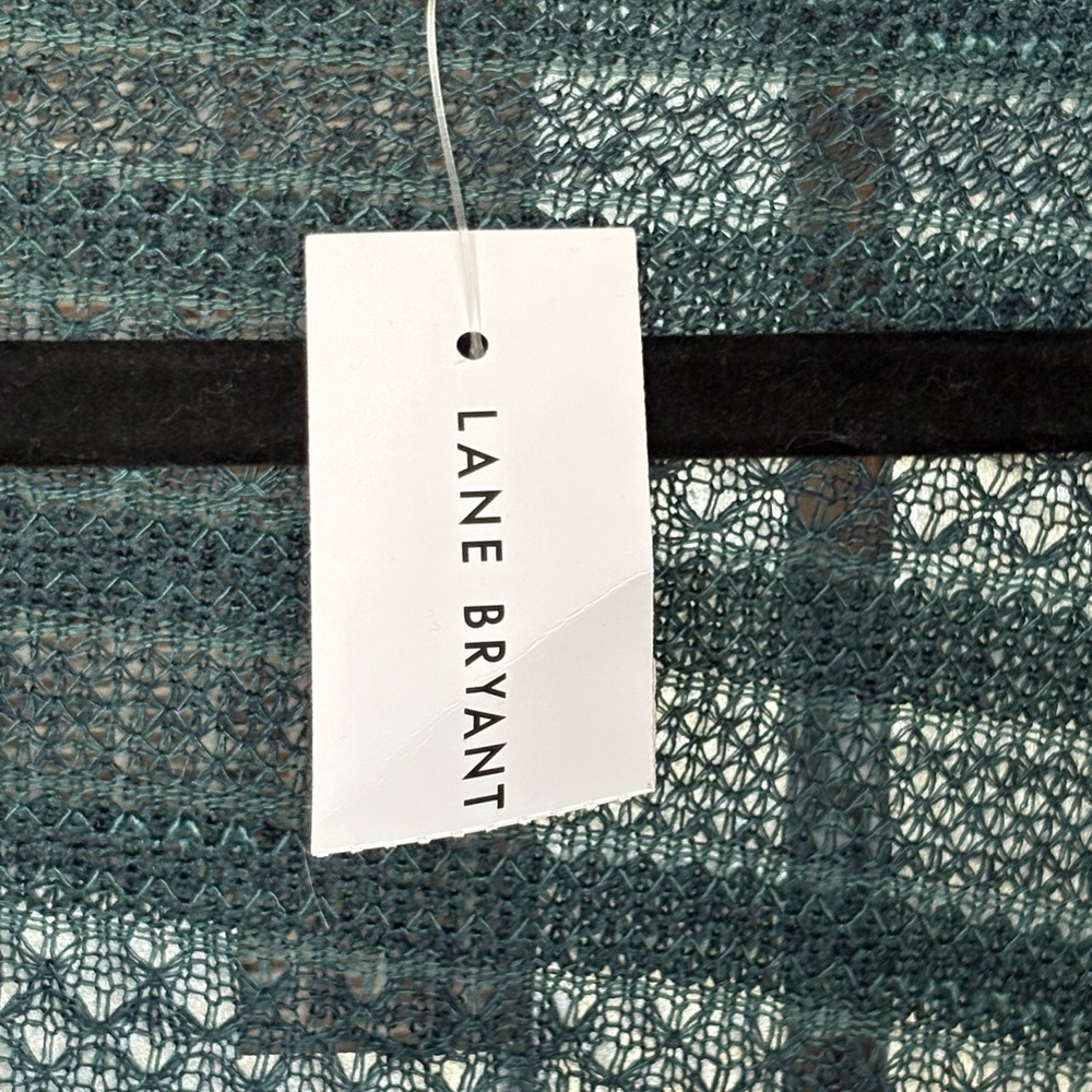 NWT Lane Bryant Teal Sweater Shrug - Picture 2 of 6